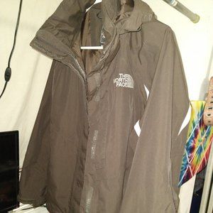 North Face Jacket with hideaway hood brown